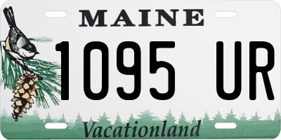 ME license plate 1095UR