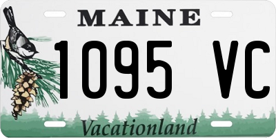 ME license plate 1095VC