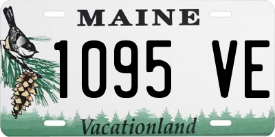 ME license plate 1095VE