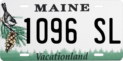 ME license plate 1096SL