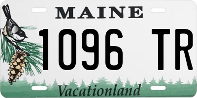 ME license plate 1096TR