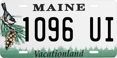 ME license plate 1096UI