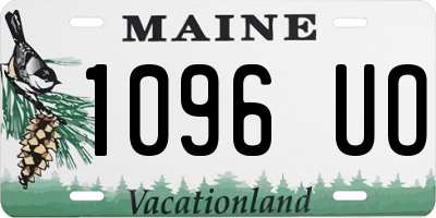 ME license plate 1096UO
