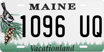 ME license plate 1096UQ