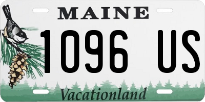 ME license plate 1096US