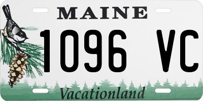 ME license plate 1096VC