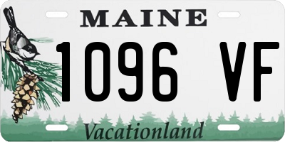 ME license plate 1096VF