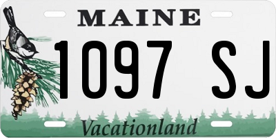 ME license plate 1097SJ