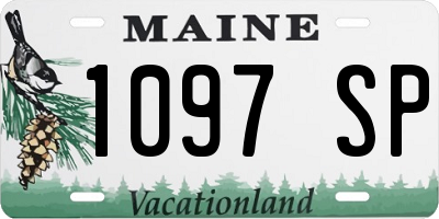 ME license plate 1097SP