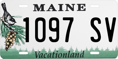 ME license plate 1097SV