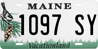 ME license plate 1097SY