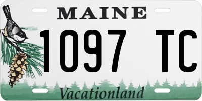 ME license plate 1097TC