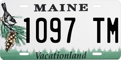 ME license plate 1097TM