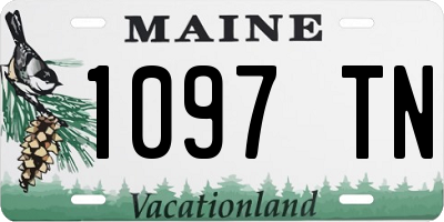 ME license plate 1097TN