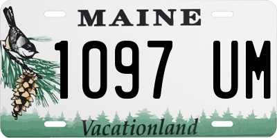 ME license plate 1097UM