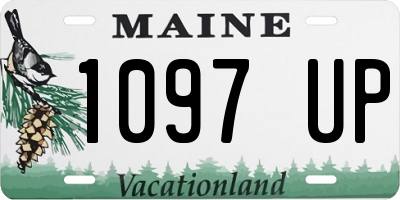 ME license plate 1097UP