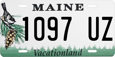 ME license plate 1097UZ