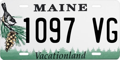 ME license plate 1097VG