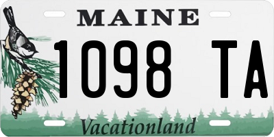 ME license plate 1098TA