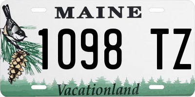 ME license plate 1098TZ