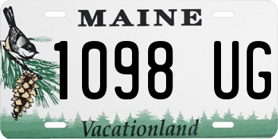 ME license plate 1098UG