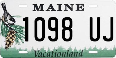 ME license plate 1098UJ
