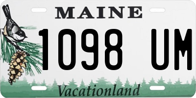 ME license plate 1098UM