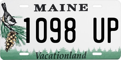 ME license plate 1098UP
