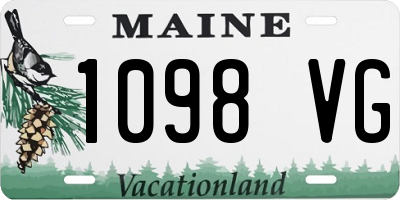 ME license plate 1098VG