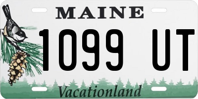 ME license plate 1099UT