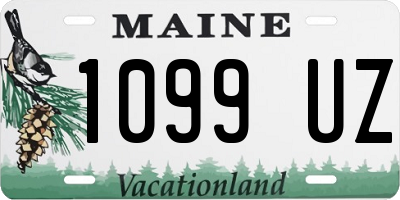 ME license plate 1099UZ