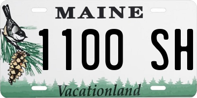 ME license plate 1100SH