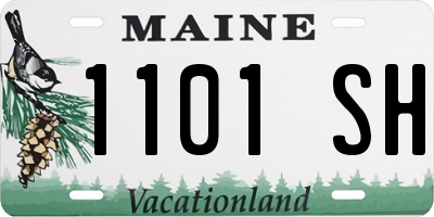 ME license plate 1101SH