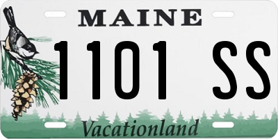 ME license plate 1101SS