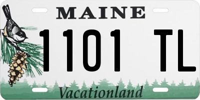 ME license plate 1101TL