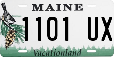 ME license plate 1101UX