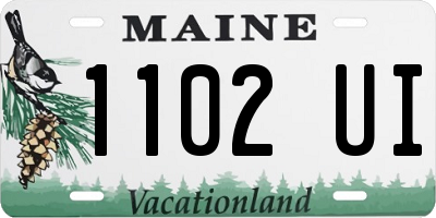 ME license plate 1102UI