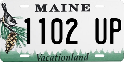 ME license plate 1102UP