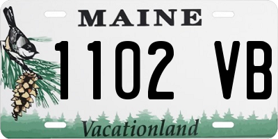 ME license plate 1102VB