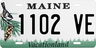 ME license plate 1102VE
