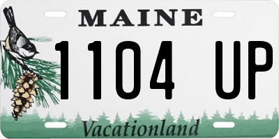 ME license plate 1104UP