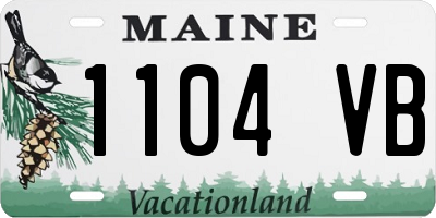 ME license plate 1104VB
