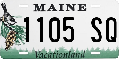ME license plate 1105SQ