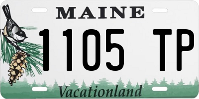 ME license plate 1105TP