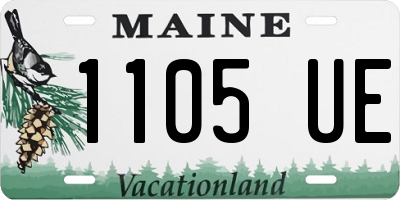 ME license plate 1105UE