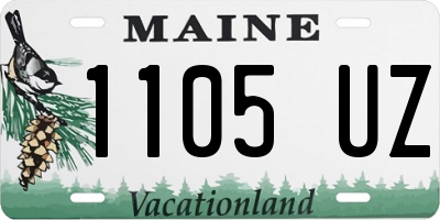 ME license plate 1105UZ