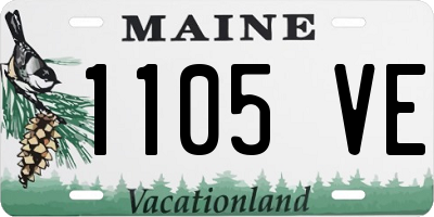 ME license plate 1105VE