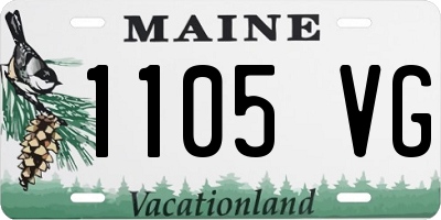 ME license plate 1105VG