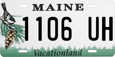 ME license plate 1106UH