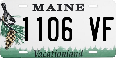 ME license plate 1106VF